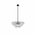 Elegant Lighting Elegant Lighting  24 in. Ella Pendant in Black 1101D24BK